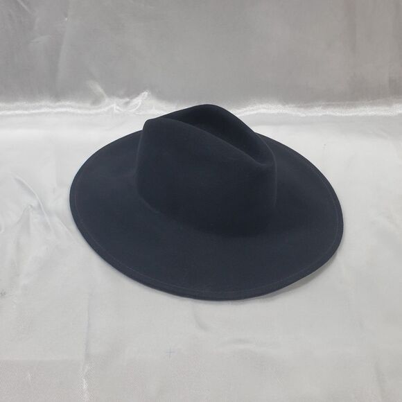 Vanner Accessories - Vanner The Shire Black Beauty Wool Wide Brim Fedora Hat Large USA Made